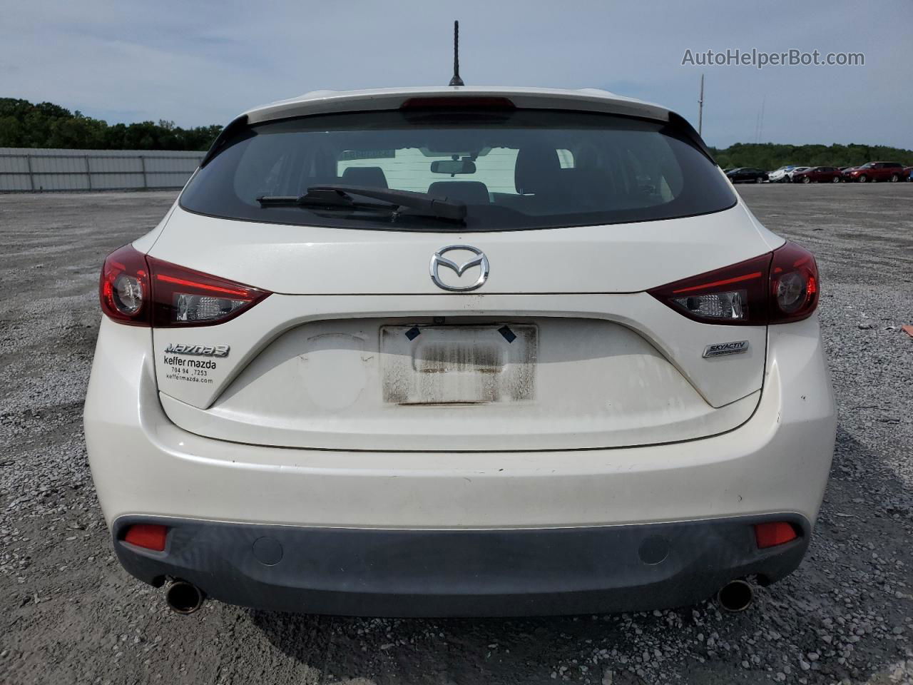 2016 Mazda 3 Touring White vin: 3MZBM1L79GM320384