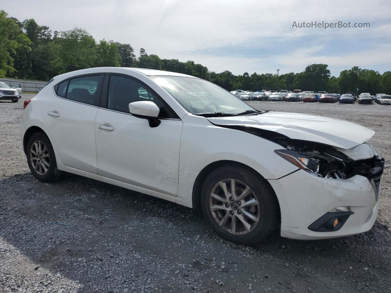 2016 Mazda 3 Touring White vin: 3MZBM1L79GM320384