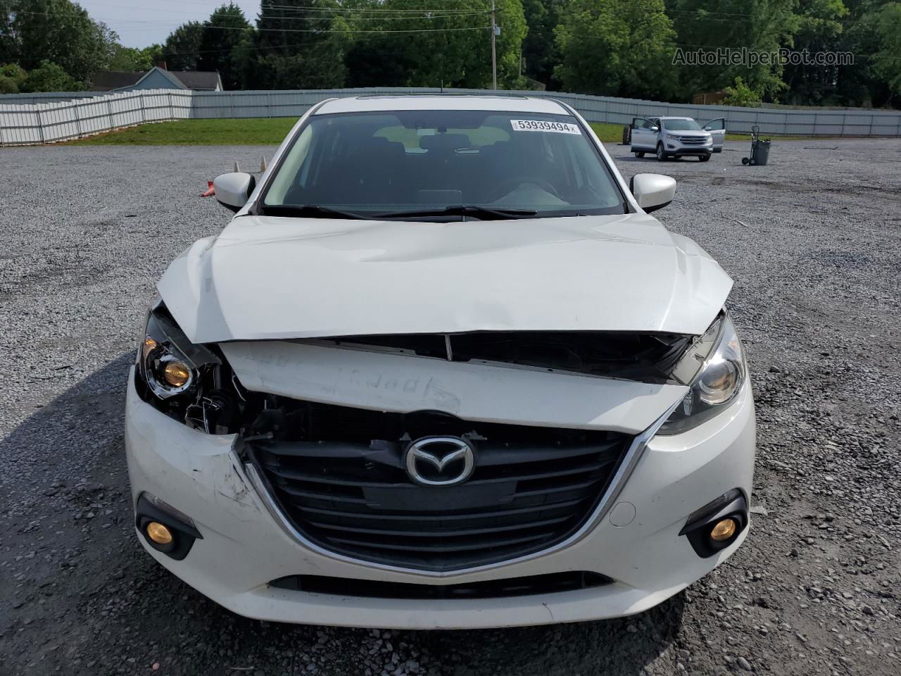 2016 Mazda 3 Touring White vin: 3MZBM1L79GM320384