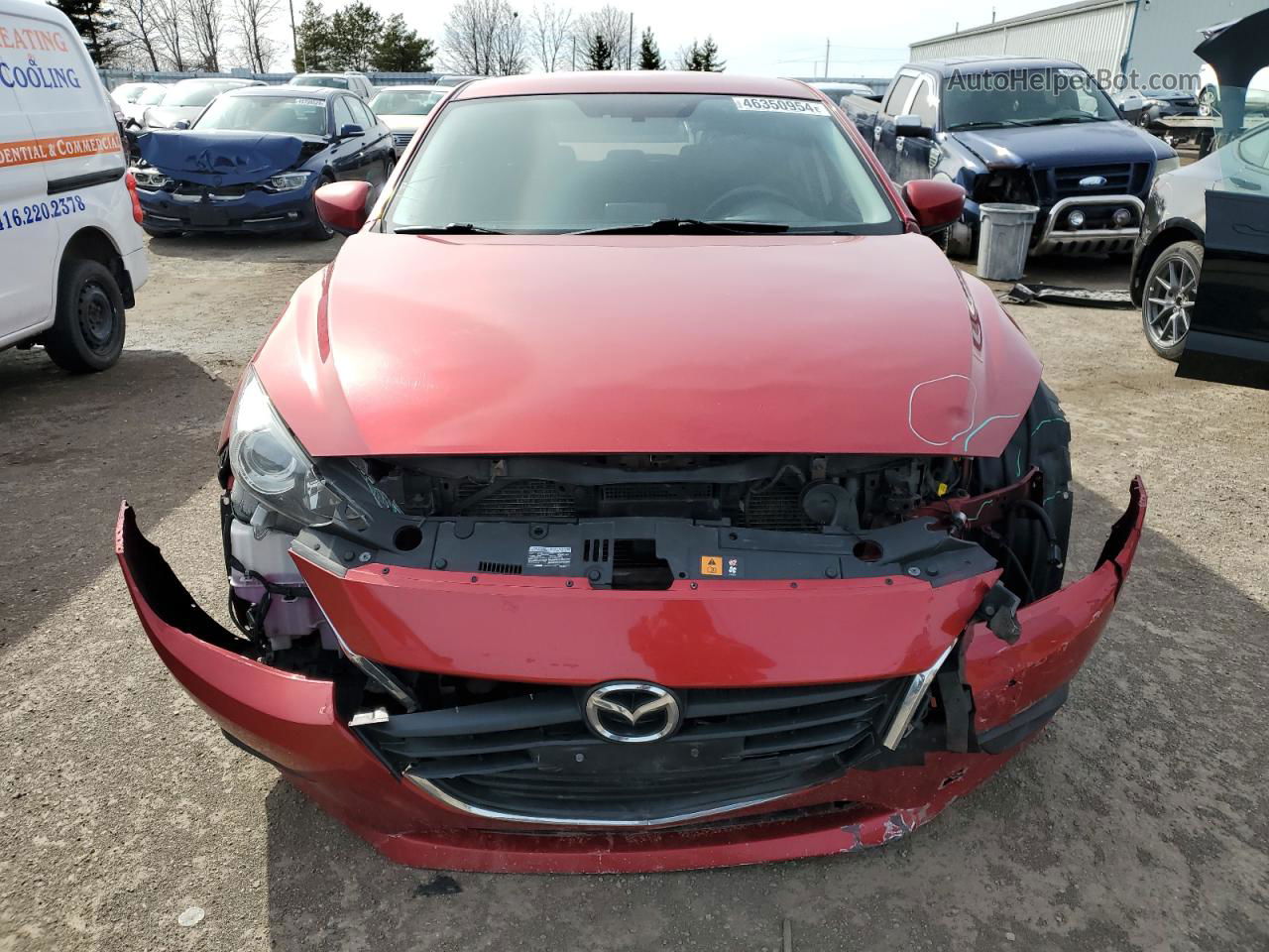 2014 Mazda 3 Touring Red vin: 3MZBM1L7XEM119350