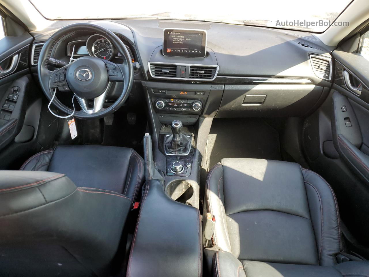 2015 Mazda 3 Grand Touring Белый vin: 3MZBM1M73FM169569