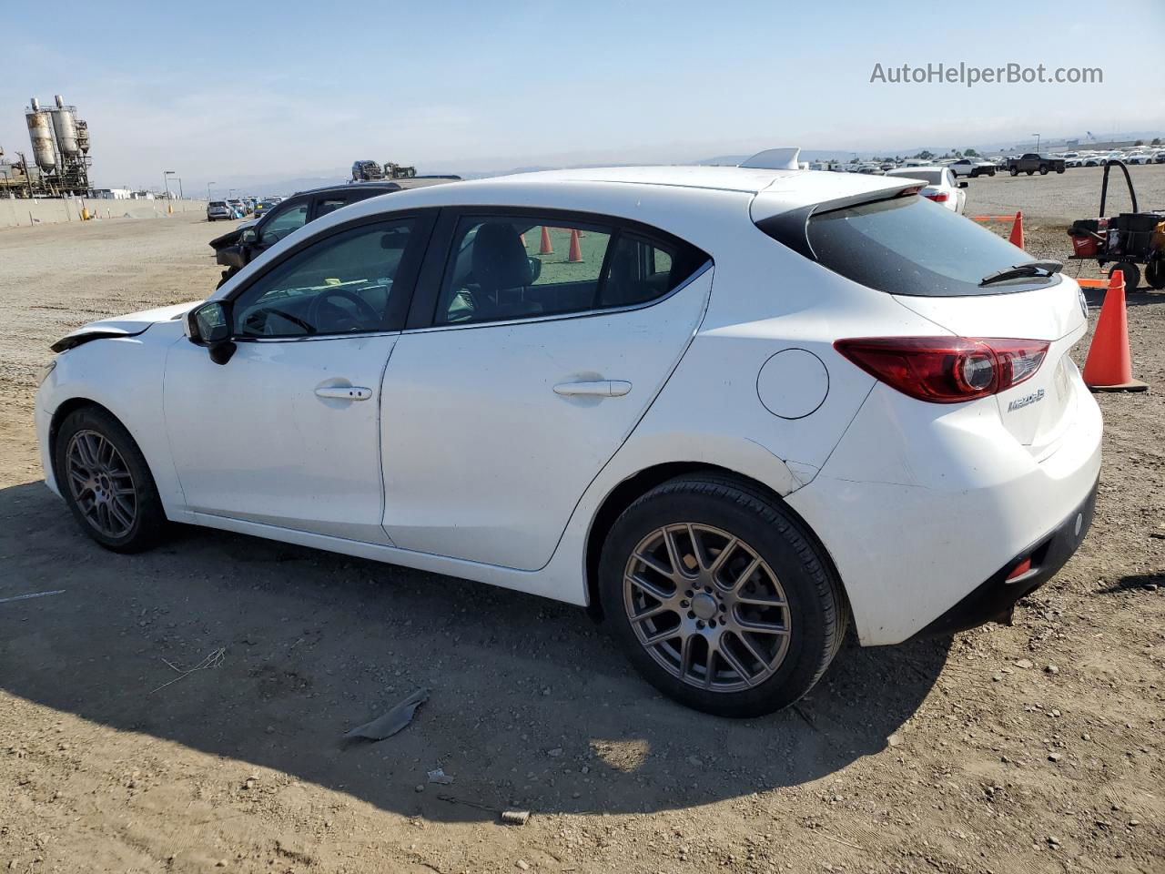 2015 Mazda 3 Grand Touring White vin: 3MZBM1M73FM169569