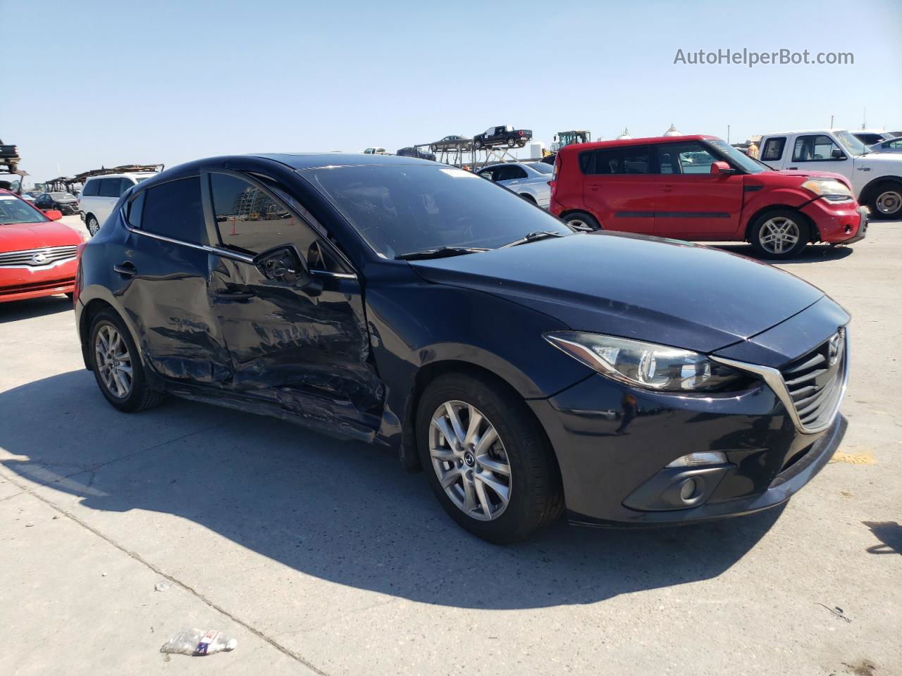 2016 Mazda 3 Touring Black vin: 3MZBM1M73GM241856