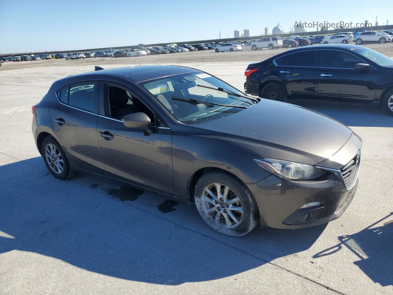 2016 Mazda 3 Touring Gray vin: 3MZBM1M73GM321383