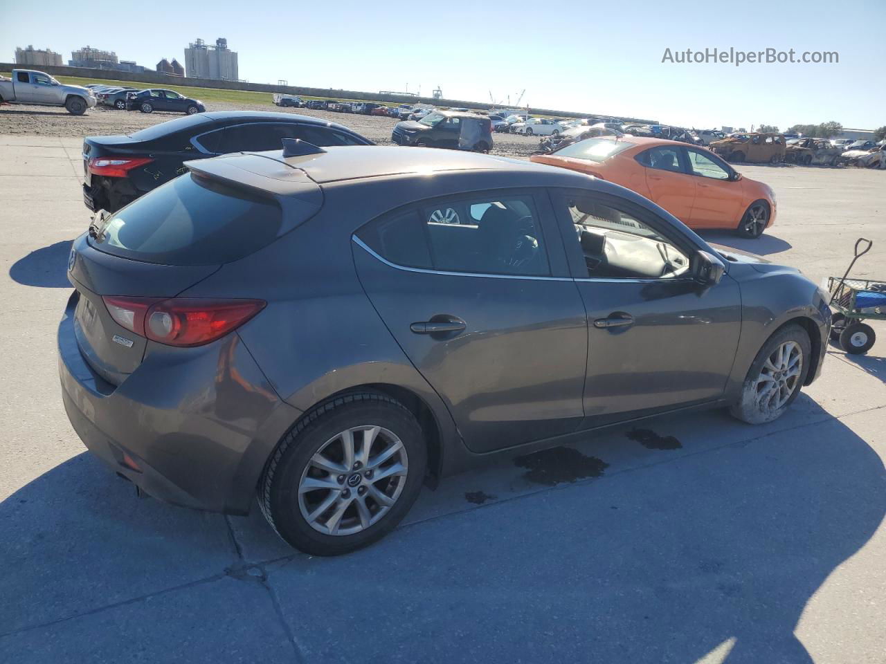 2016 Mazda 3 Touring Gray vin: 3MZBM1M73GM321383