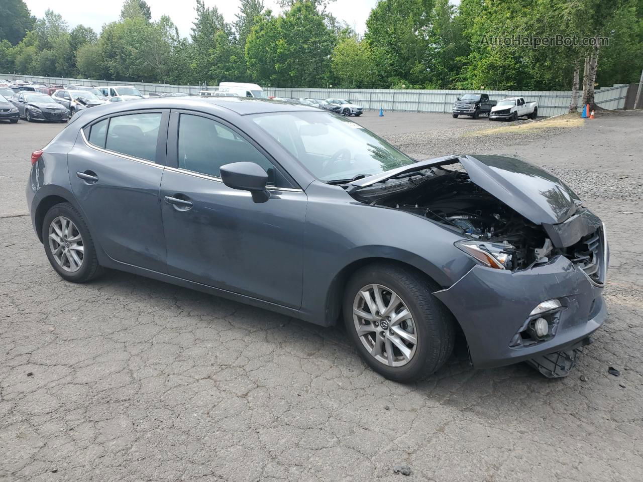 2016 Mazda 3 Touring Charcoal vin: 3MZBM1M73GM329290