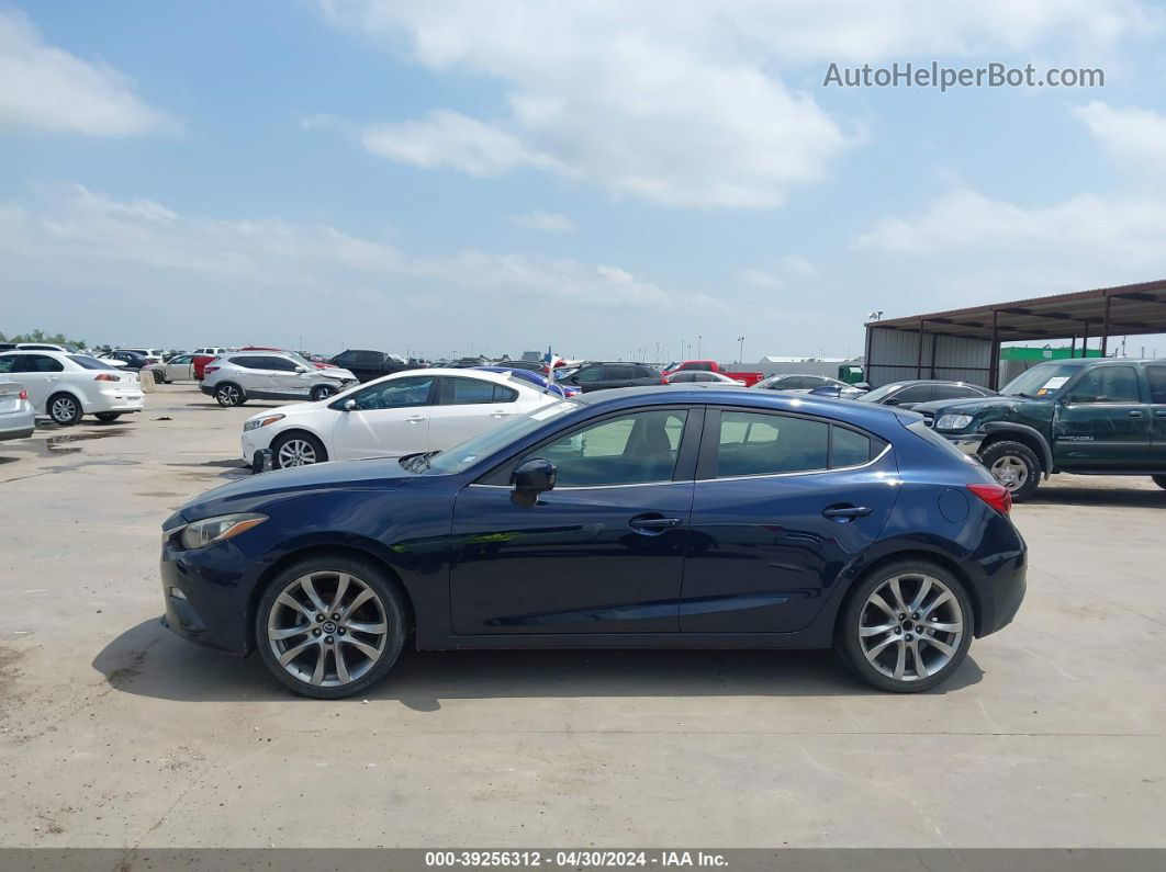 2015 Mazda Mazda3 I Grand Touring Dark Blue vin: 3MZBM1M74FM148729