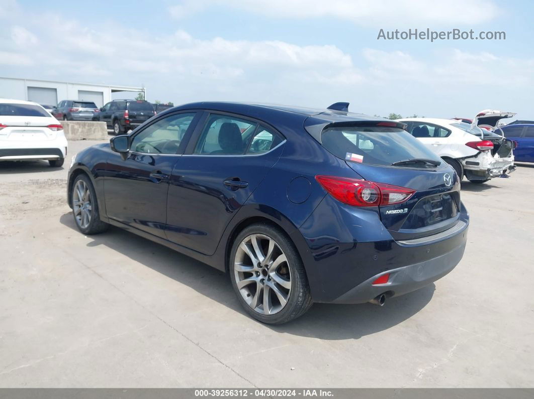 2015 Mazda Mazda3 I Grand Touring Dark Blue vin: 3MZBM1M74FM148729