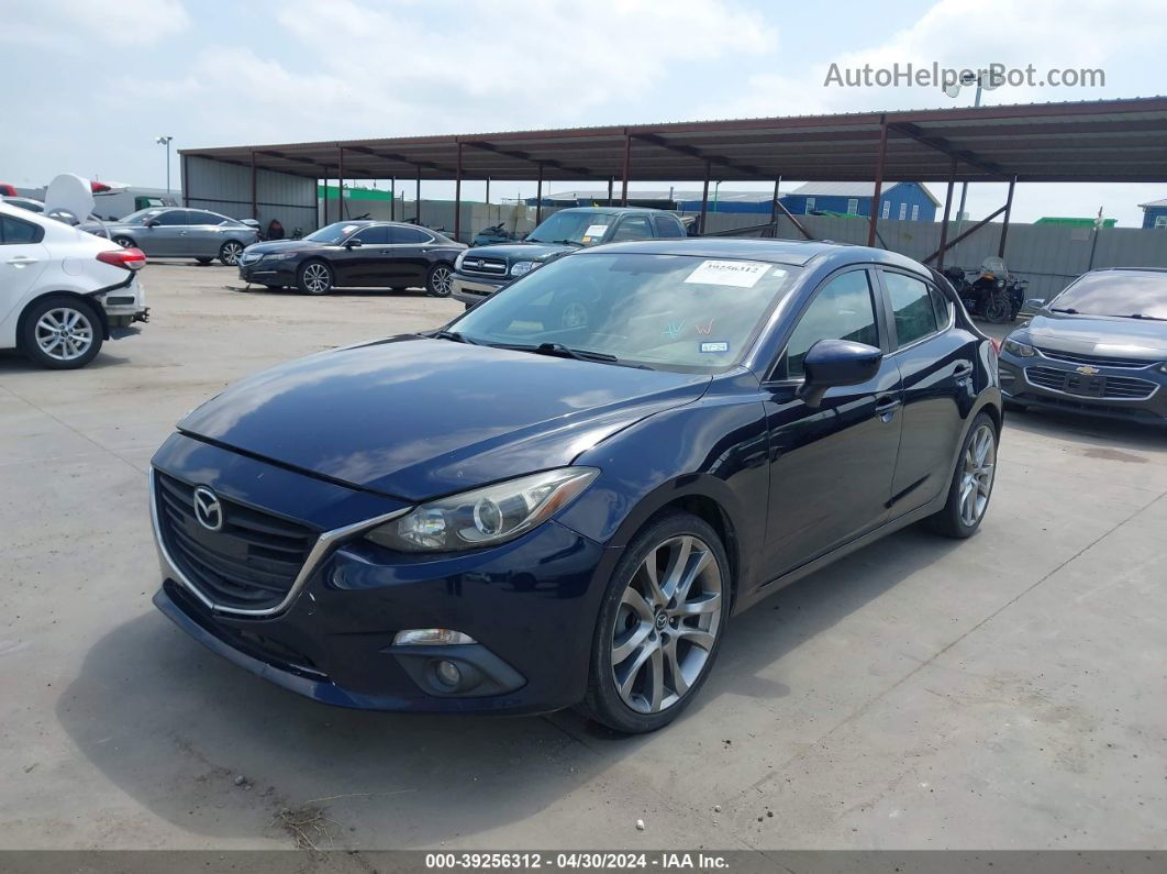 2015 Mazda Mazda3 I Grand Touring Dark Blue vin: 3MZBM1M74FM148729