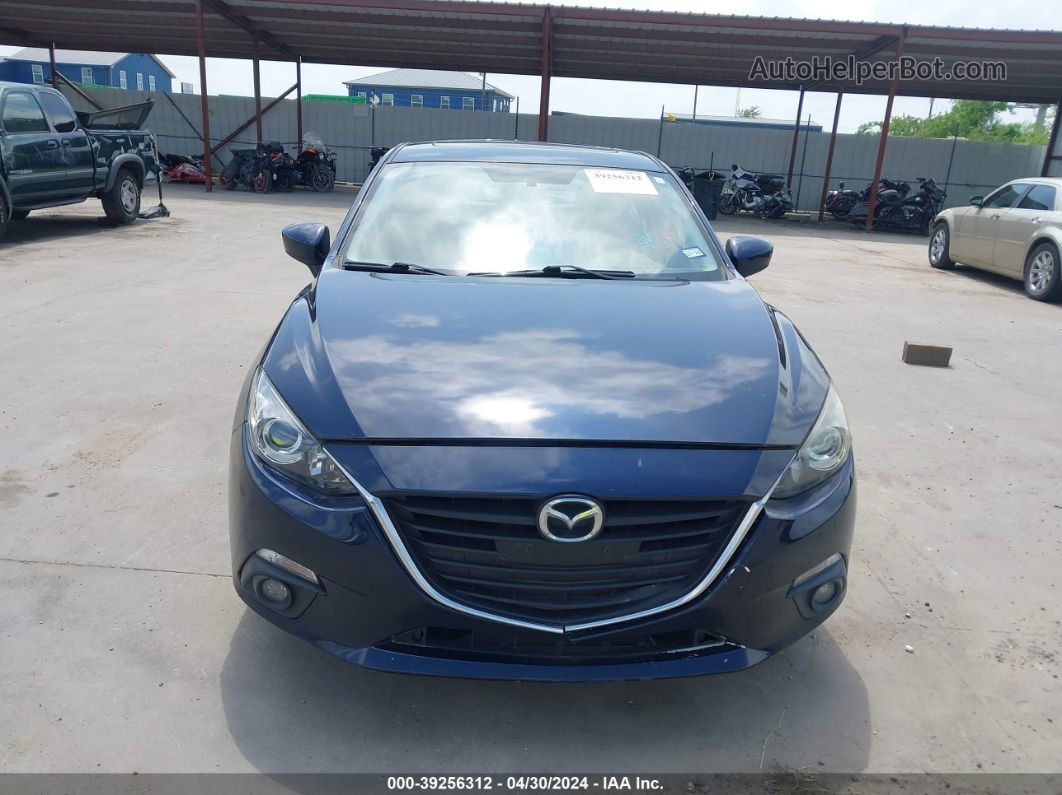 2015 Mazda Mazda3 I Grand Touring Dark Blue vin: 3MZBM1M74FM148729