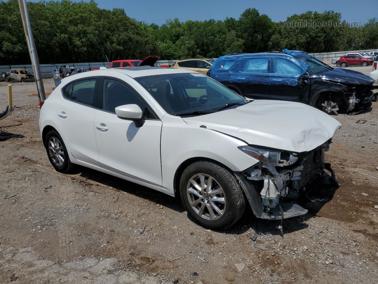 2016 Mazda 3 Touring White vin: 3MZBM1M74GM243924