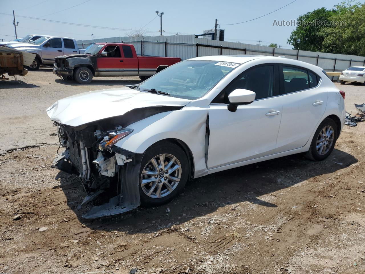 2016 Mazda 3 Touring White vin: 3MZBM1M74GM243924