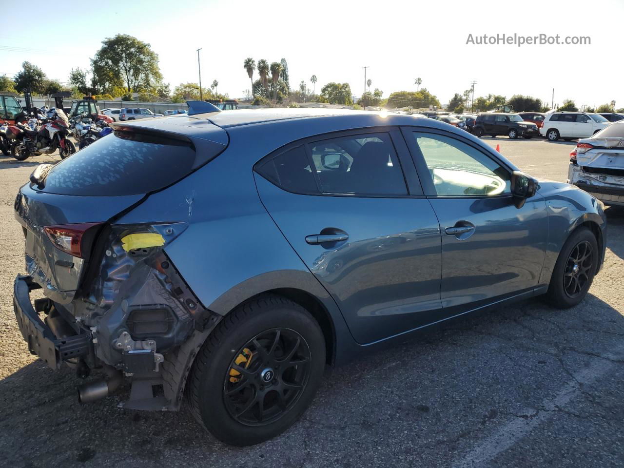 2016 Mazda 3 Touring Blue vin: 3MZBM1M74GM313759