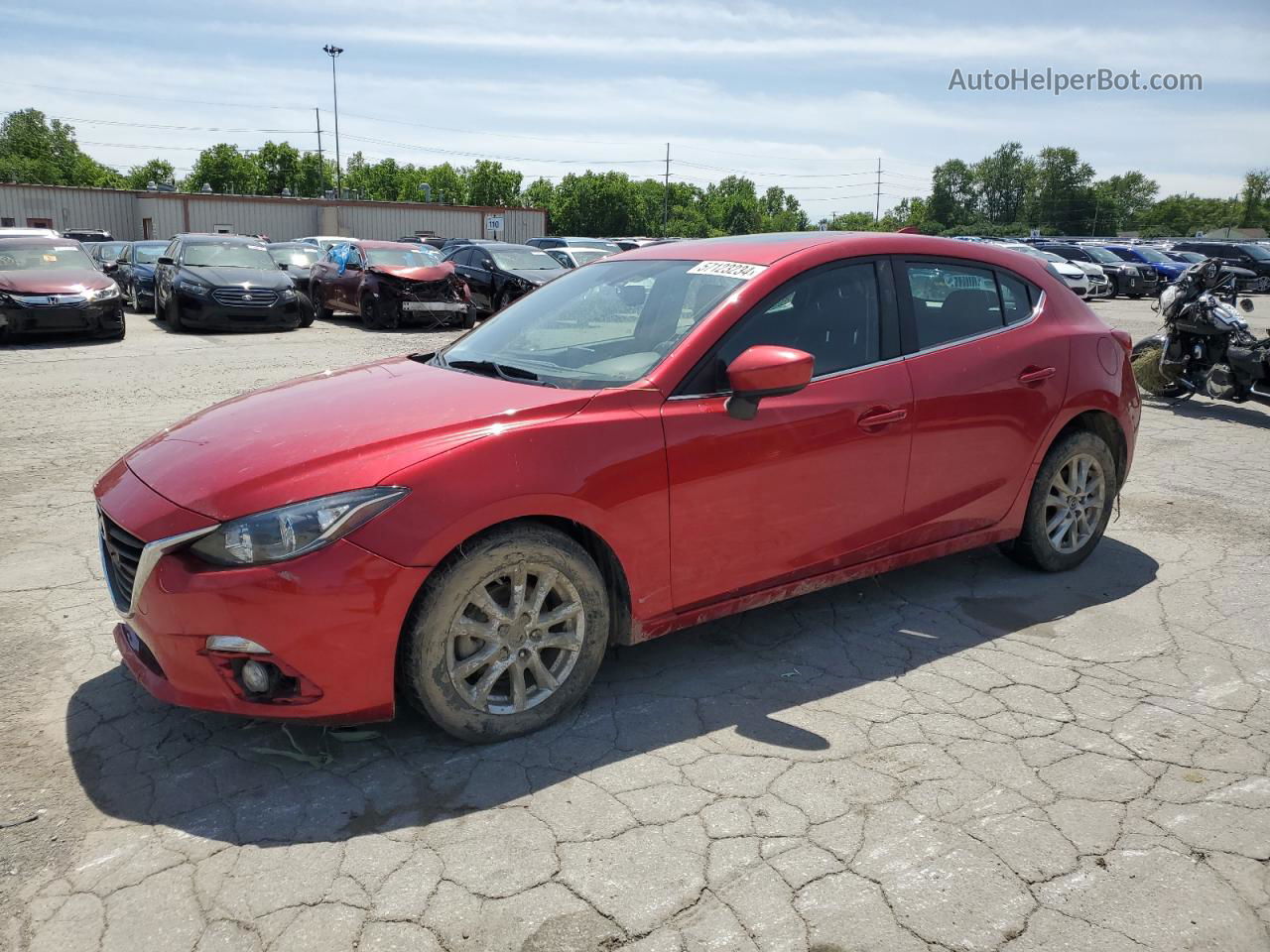 2016 Mazda 3 Touring Red vin: 3MZBM1M75GM302222