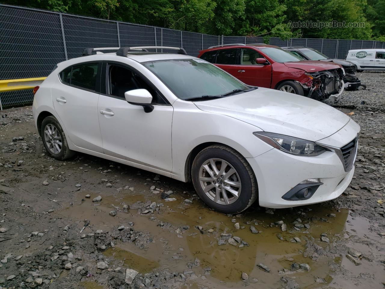 2016 Mazda 3 Touring White vin: 3MZBM1M7XGM311028