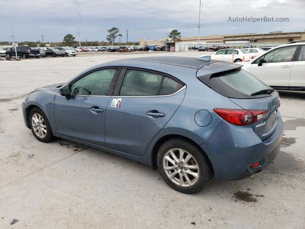 2016 Mazda 3 Grand Touring Синий vin: 3MZBM1N76GM329590