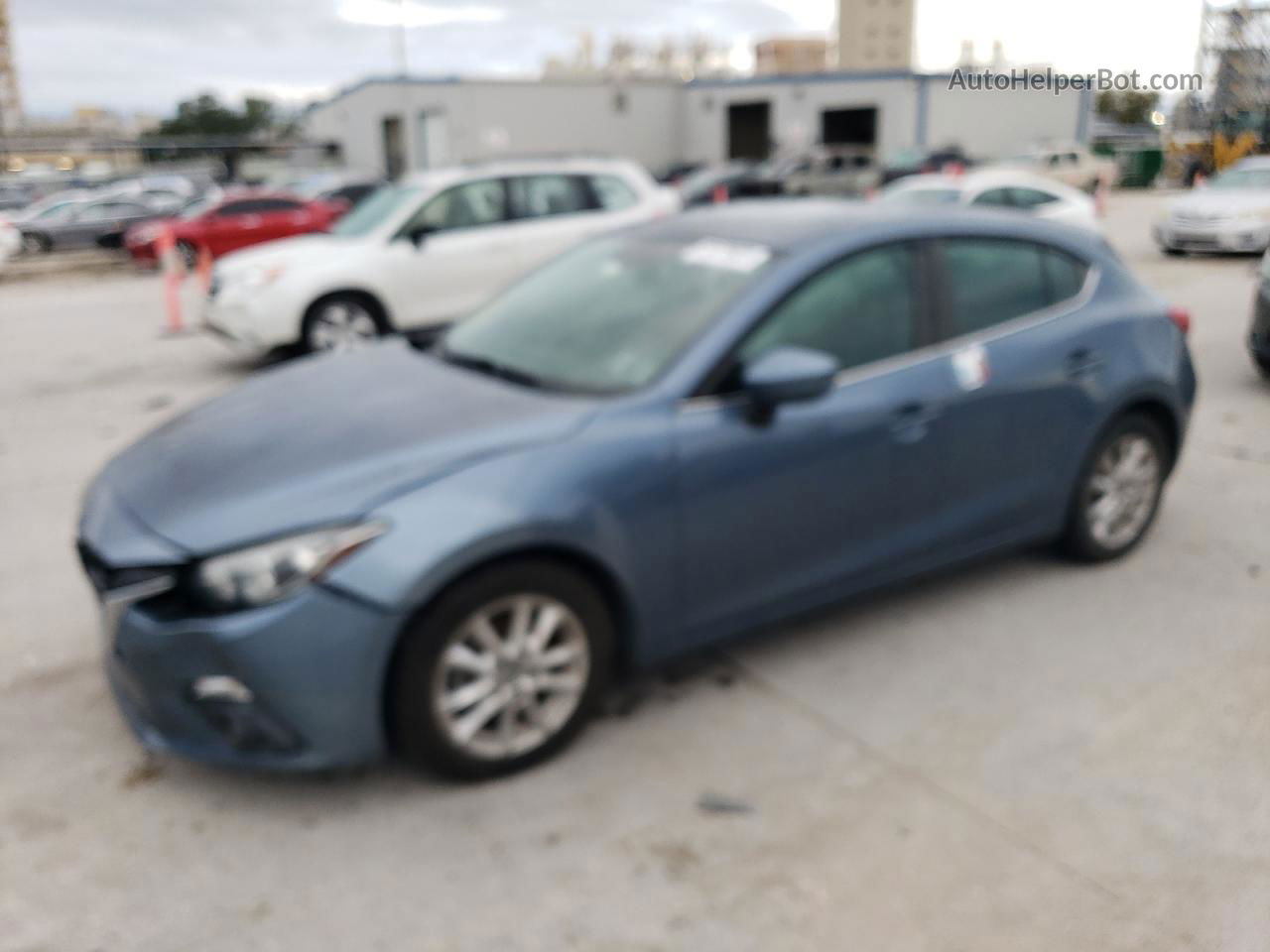 2016 Mazda 3 Grand Touring Blue vin: 3MZBM1N76GM329590