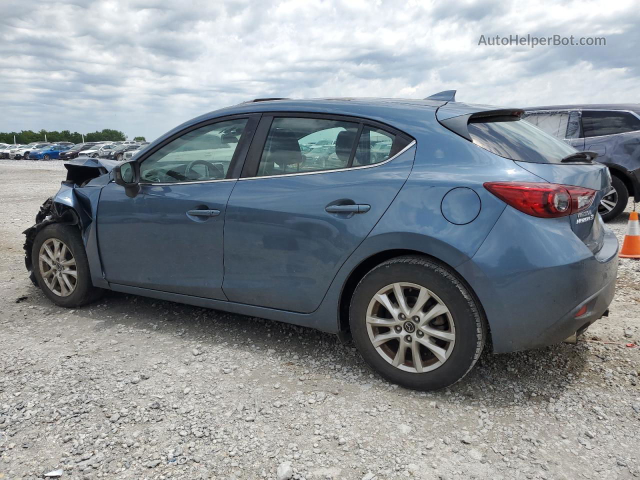 2016 Mazda 3 Grand Touring Blue vin: 3MZBM1N77GM298771