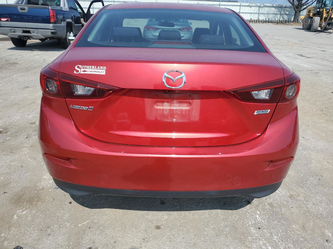 2016 Mazda 3 Sport Красный vin: 3MZBM1T73GM258402