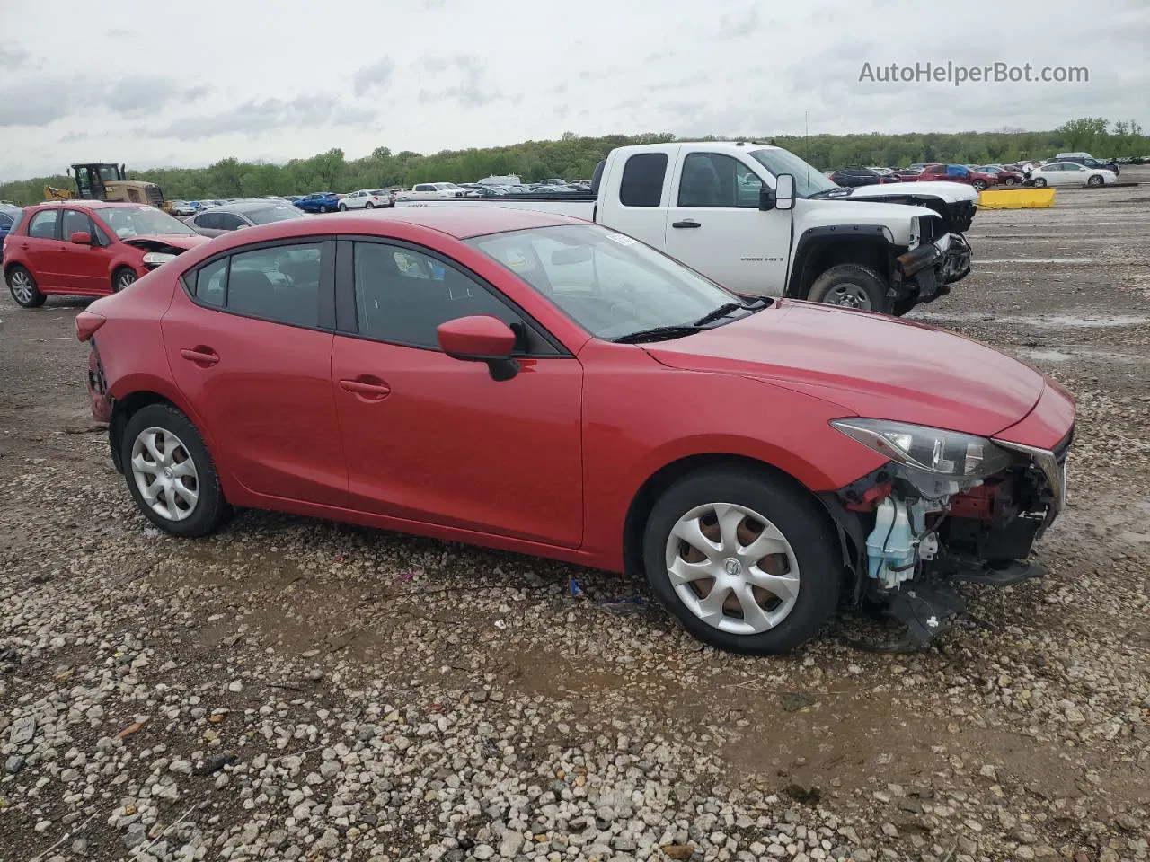 2016 Mazda 3 Sport Красный vin: 3MZBM1T74GM284698