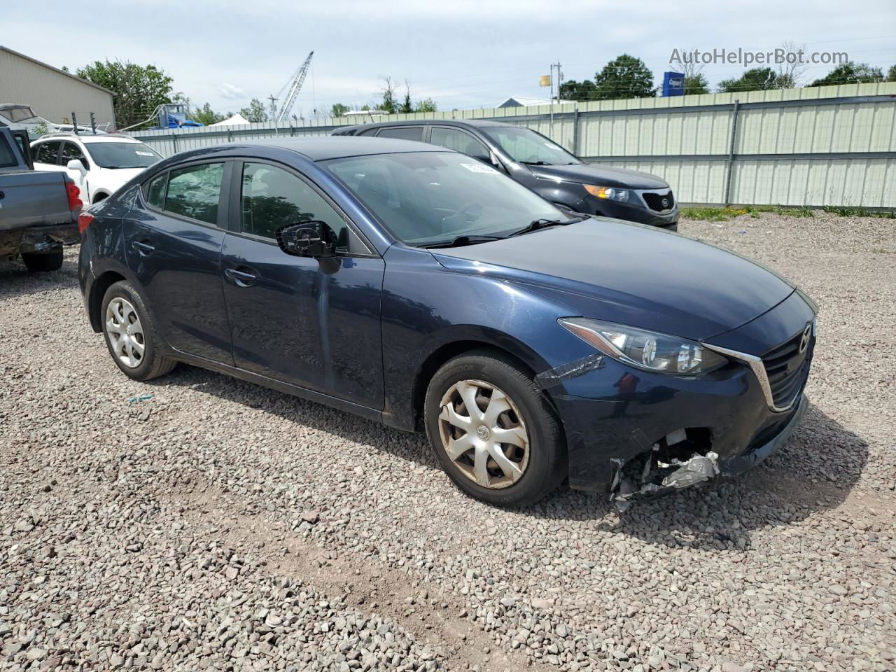 2016 Mazda 3 Sport Blue vin: 3MZBM1T74GM321975