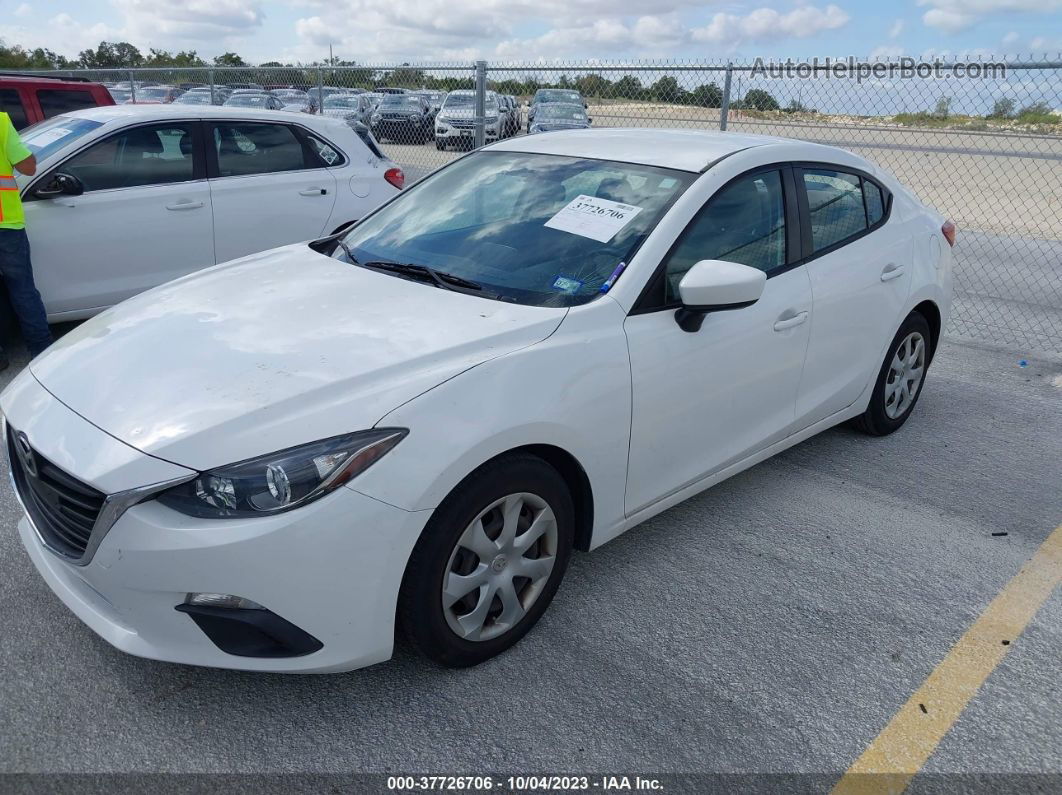 2016 Mazda Mazda3 I Sport White vin: 3MZBM1T75GM313870