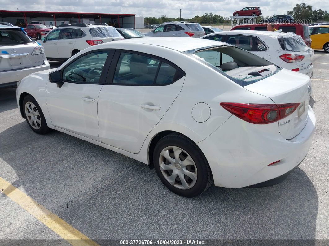 2016 Mazda Mazda3 I Sport White vin: 3MZBM1T75GM313870