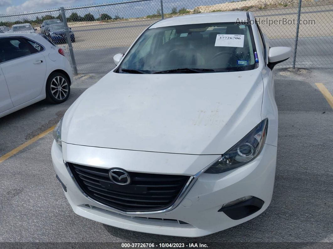 2016 Mazda Mazda3 I Sport White vin: 3MZBM1T75GM313870