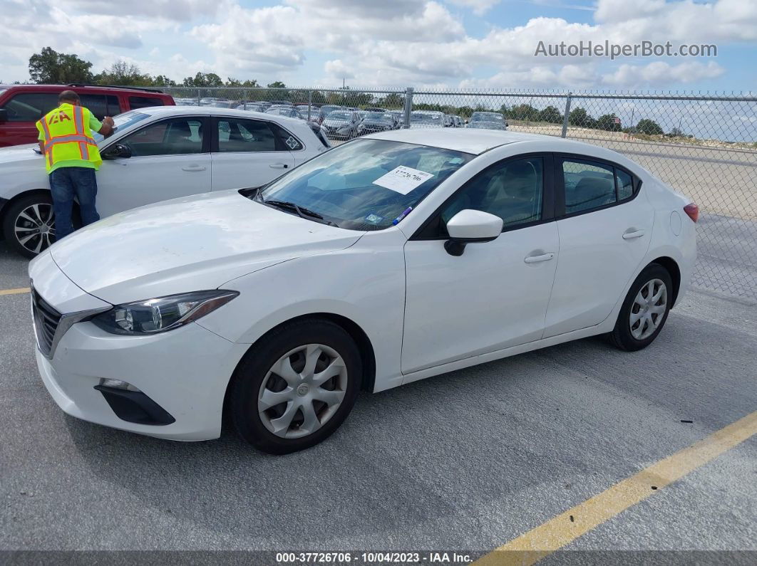 2016 Mazda Mazda3 I Sport White vin: 3MZBM1T75GM313870