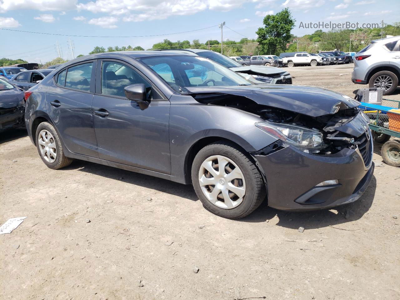 2016 Mazda 3 Sport Угольный vin: 3MZBM1T75GM319989