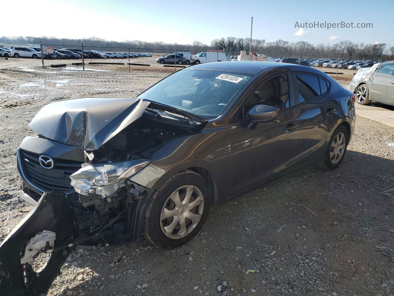 2016 Mazda 3 Sport Gray vin: 3MZBM1T78GM241921