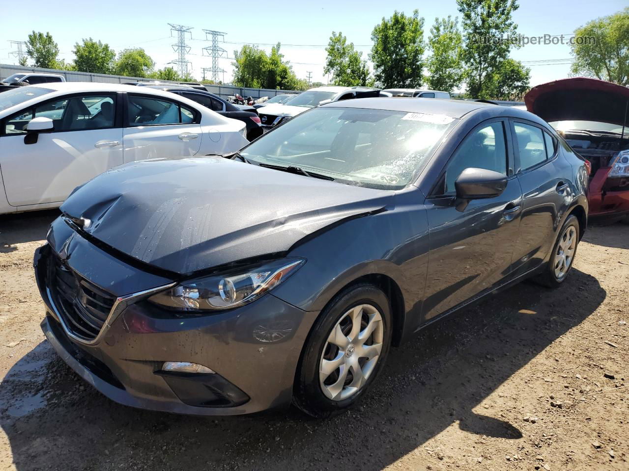 2016 Mazda 3 Sport Gray vin: 3MZBM1T79GM303858