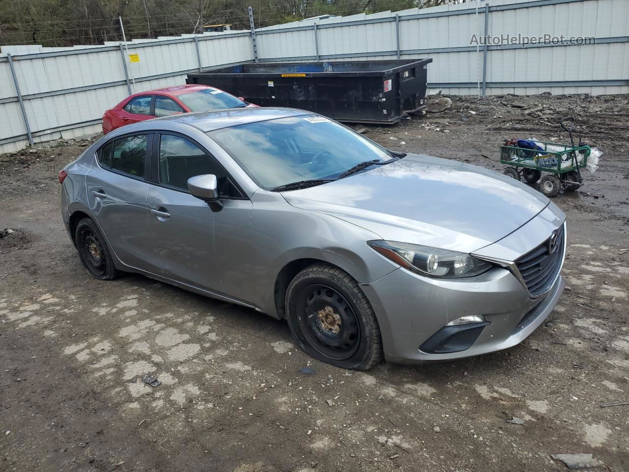 2016 Mazda 3 Sport Gray vin: 3MZBM1T7XGM244903