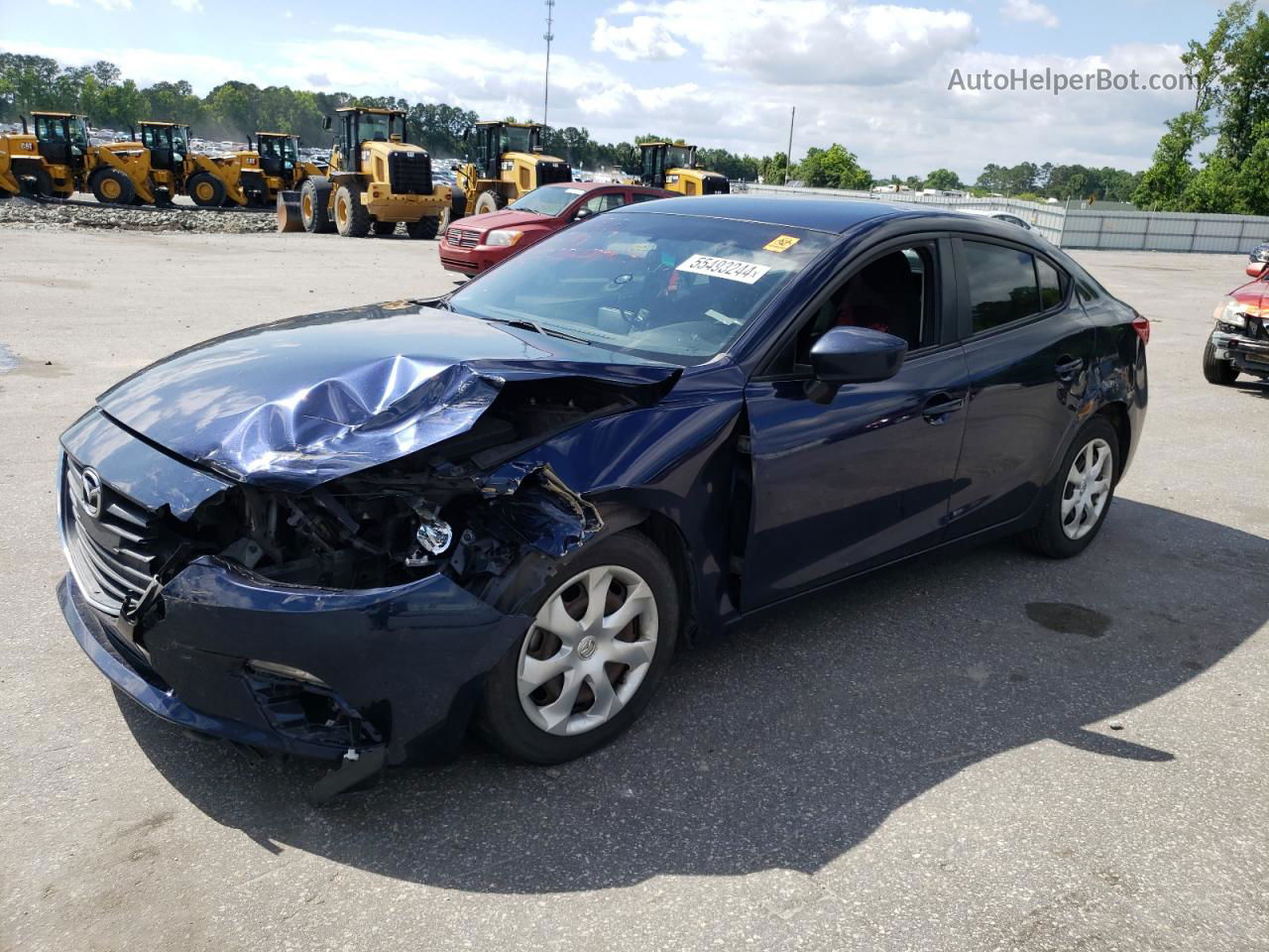 2016 Mazda 3 Sport Blue vin: 3MZBM1T7XGM320202