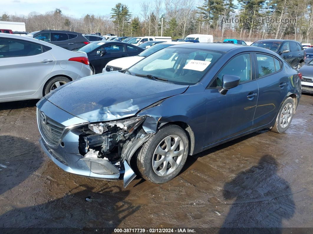 2015 Mazda Mazda3 I Sport Синий vin: 3MZBM1U70FM166189