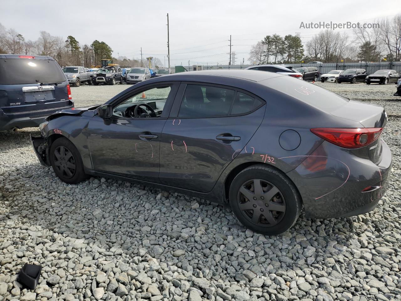 2015 Mazda 3 Sport Gray vin: 3MZBM1U70FM193778