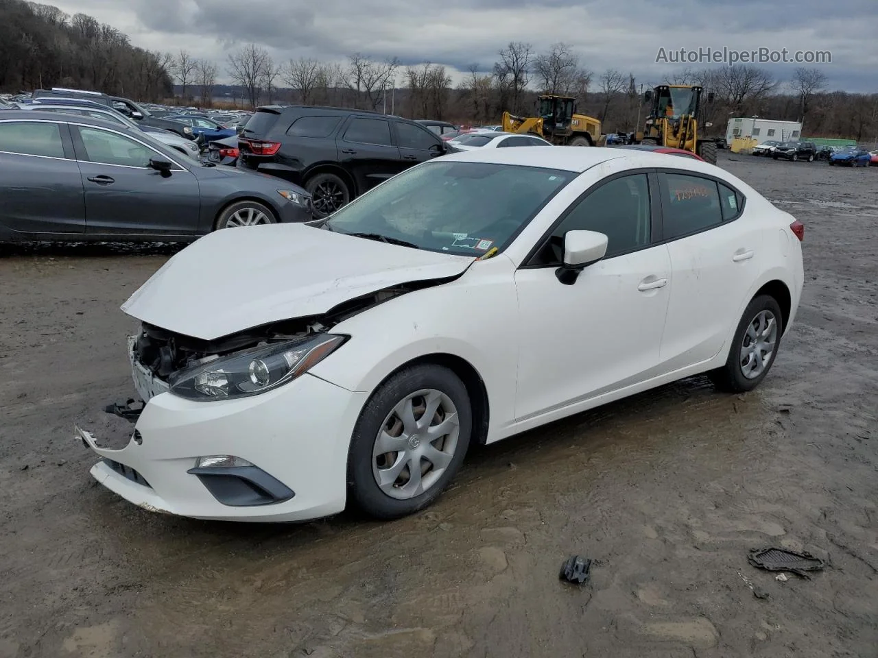 2014 Mazda 3 Sport White vin: 3MZBM1U71EM117159