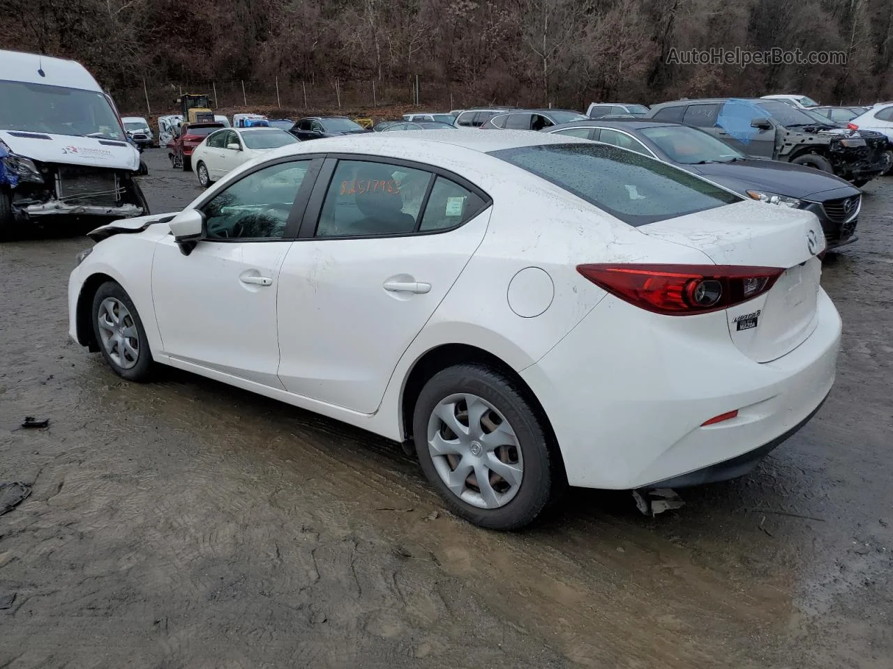 2014 Mazda 3 Sport White vin: 3MZBM1U71EM117159