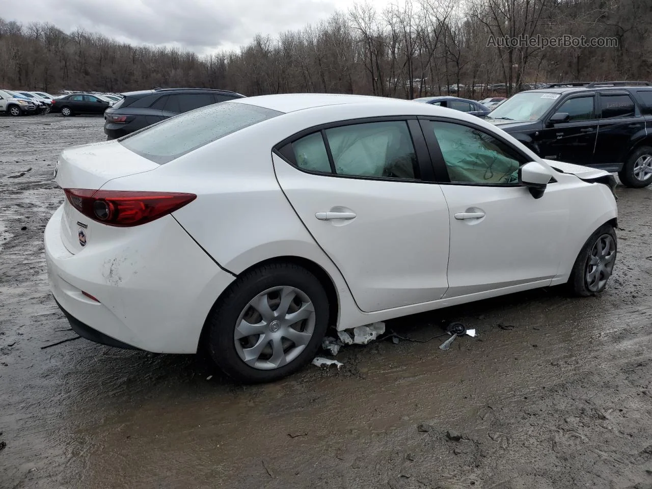 2014 Mazda 3 Sport White vin: 3MZBM1U71EM117159