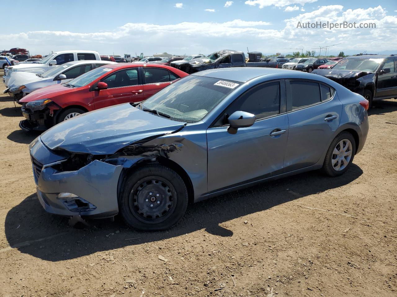 2015 Mazda 3 Sport Blue vin: 3MZBM1U71FM148106