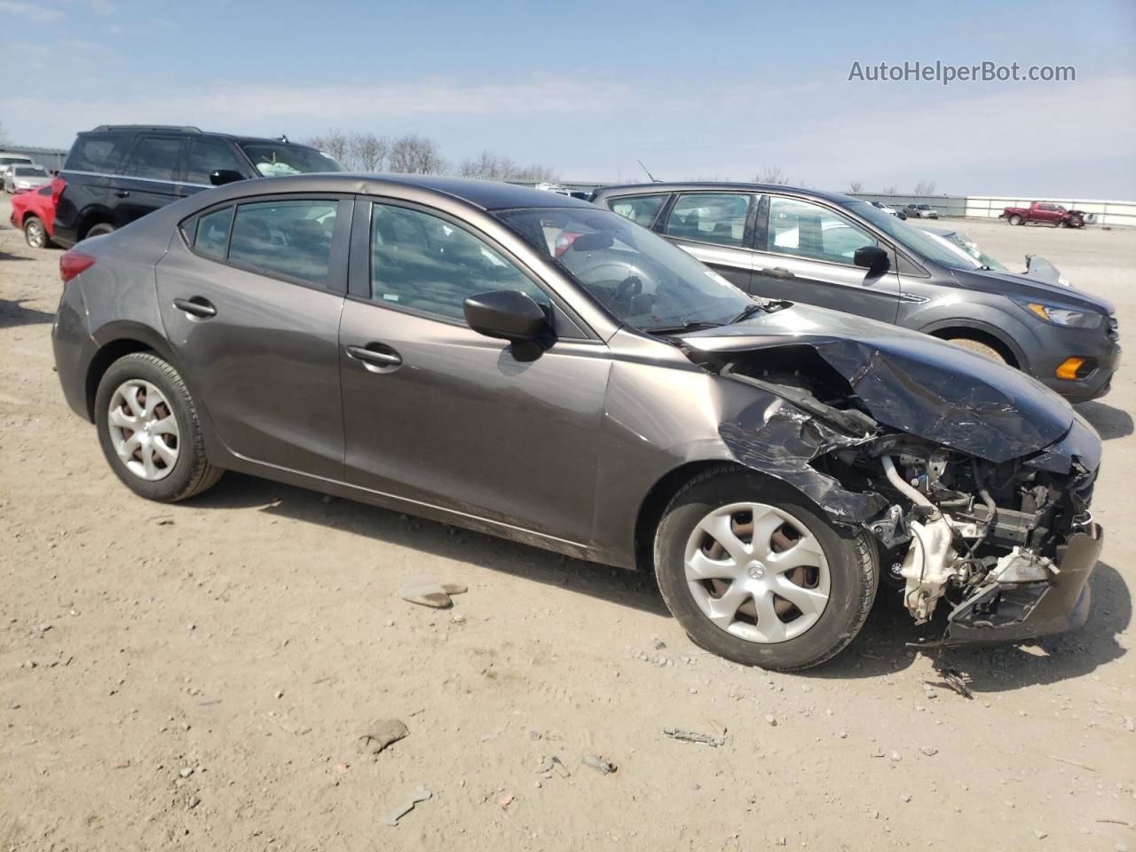 2015 Mazda 3 Sport Gray vin: 3MZBM1U71FM180229