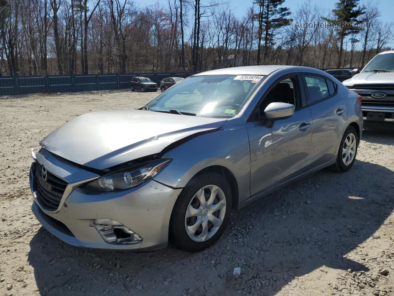 2015 Mazda 3 Sport Gray vin: 3MZBM1U71FM186404