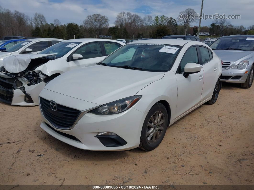 2016 Mazda Mazda3 I Sport White vin: 3MZBM1U71GM255688