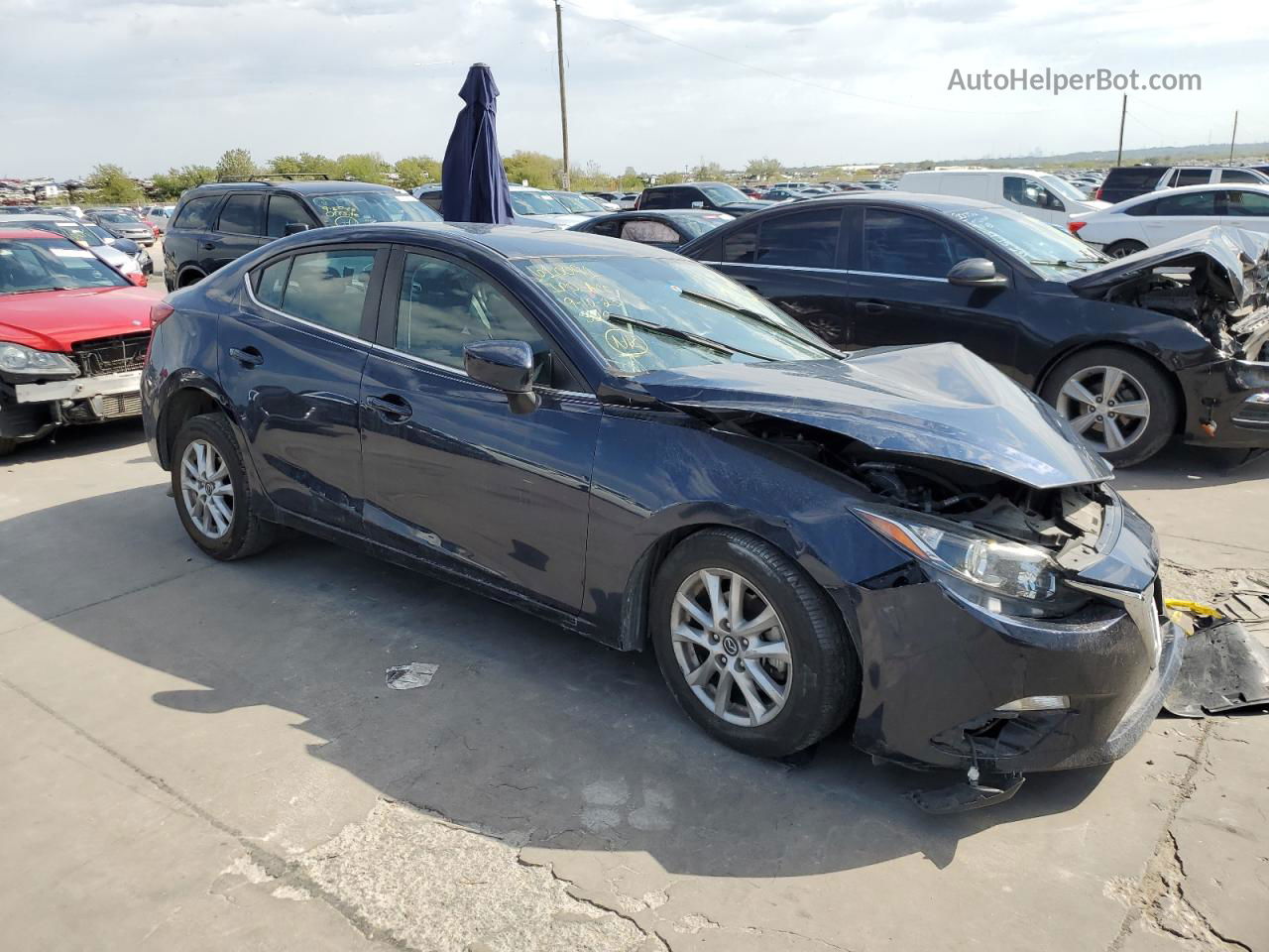 2016 Mazda 3 Sport Blue vin: 3MZBM1U71GM321026