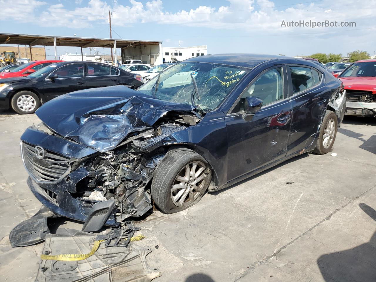 2016 Mazda 3 Sport Blue vin: 3MZBM1U71GM321026