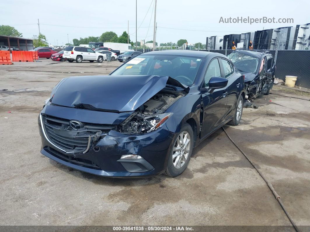 2016 Mazda Mazda3 I Sport Navy vin: 3MZBM1U71GM329756