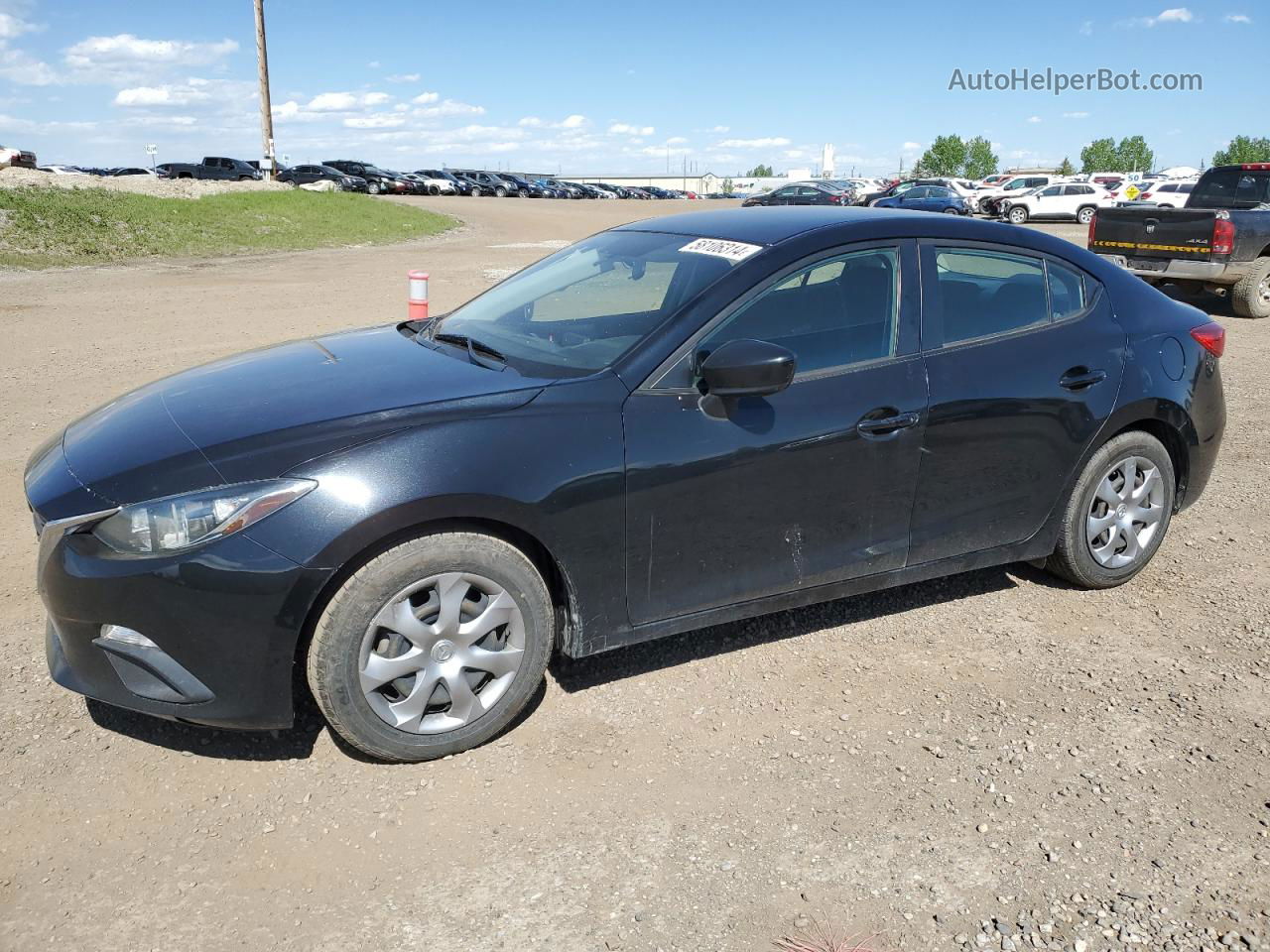 2014 Mazda 3 Sport Черный vin: 3MZBM1U72EM102394