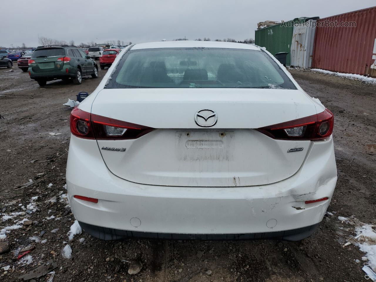 2014 Mazda 3 Sport White vin: 3MZBM1U72EM104081