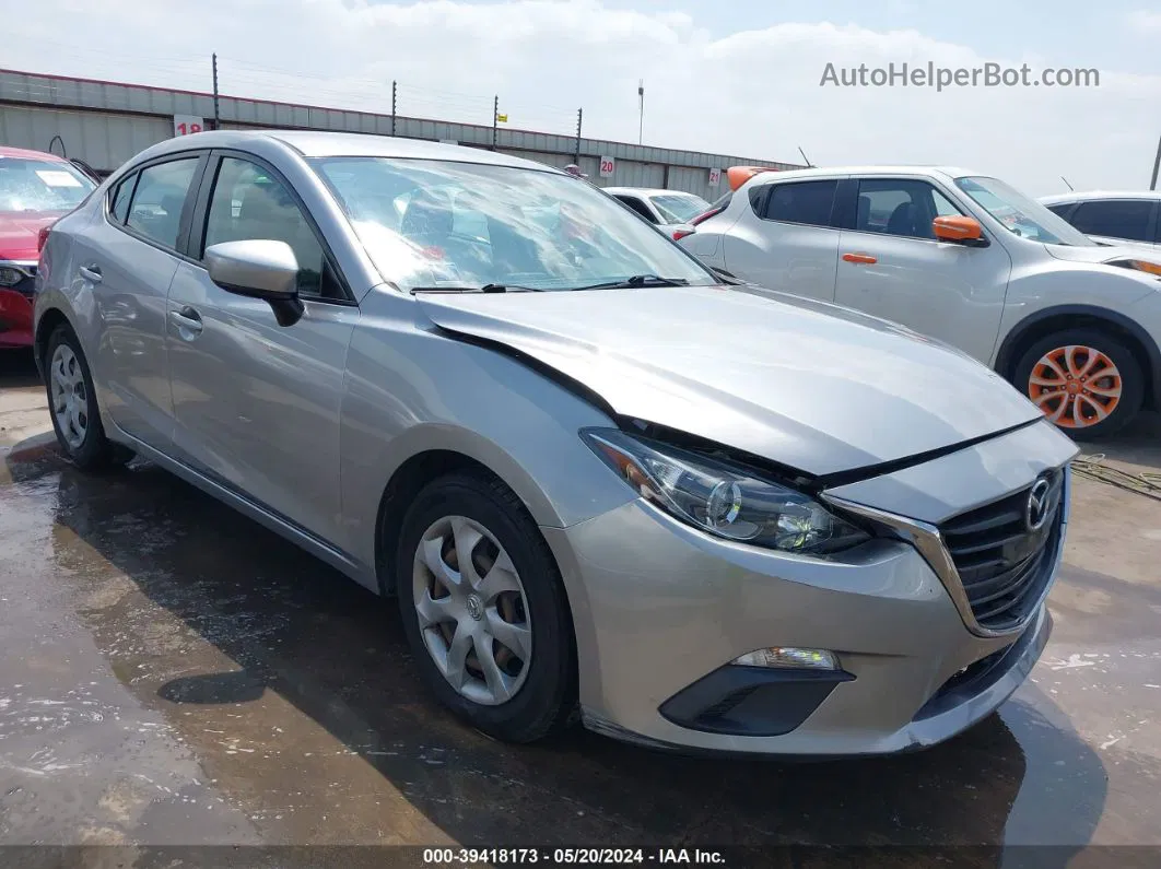 2014 Mazda Mazda3 I Sport Silver vin: 3MZBM1U73EM101691