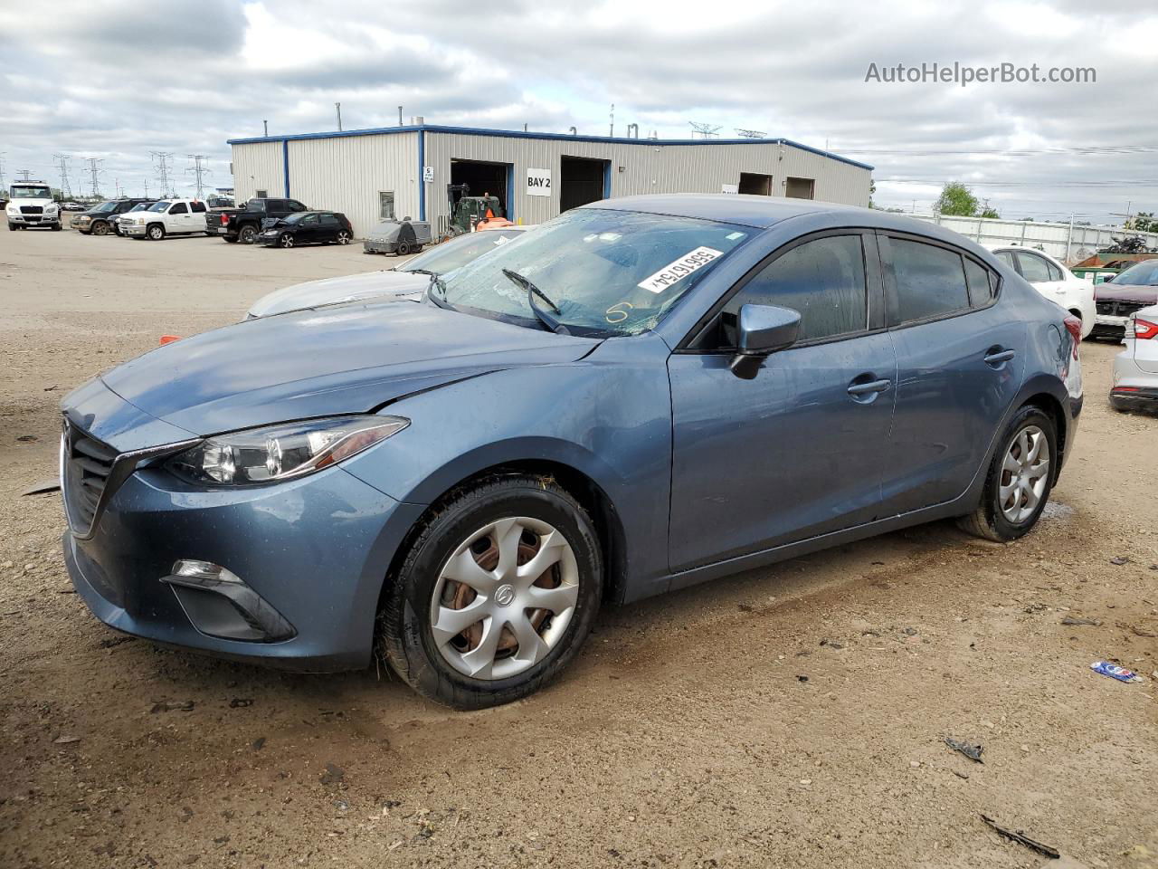 2015 Mazda 3 Sport Синий vin: 3MZBM1U73FM130819